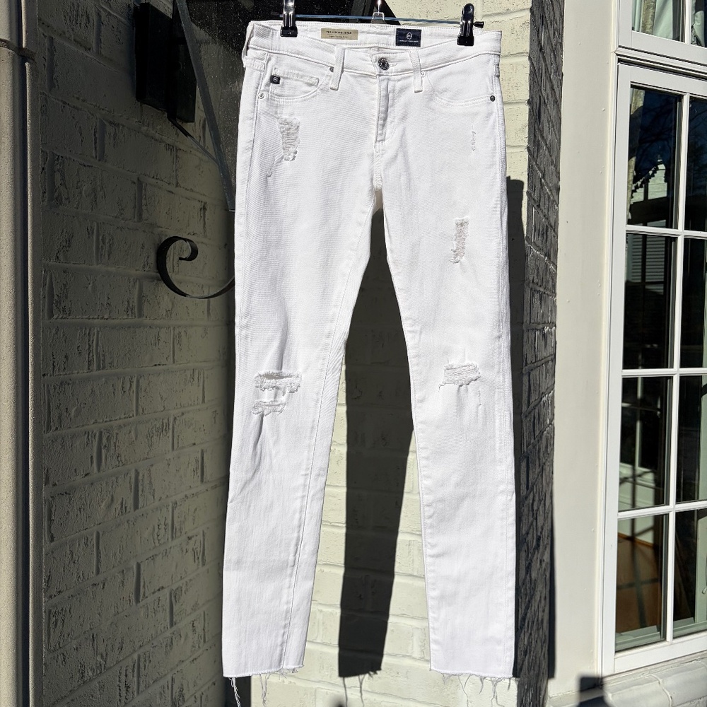 Adriano Goldschmied Super Skinny Ankle denim 25R white